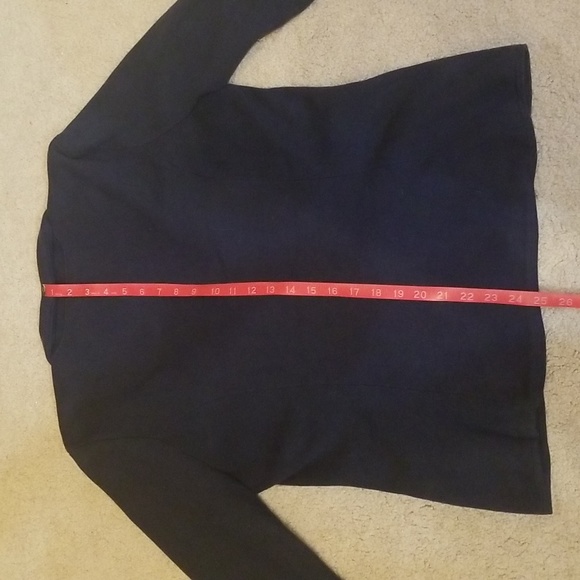 Ann Taylor Navy Sweater Jacket L - Picture 5 of 14